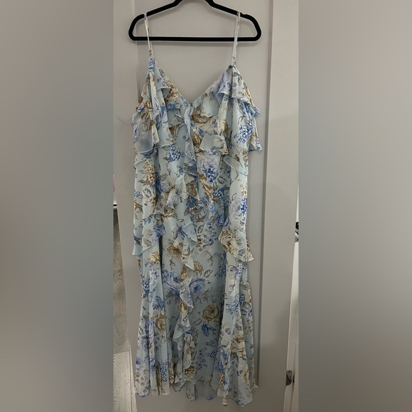 Ever New Curve Blue Floral Dress - Picture 2 of 5